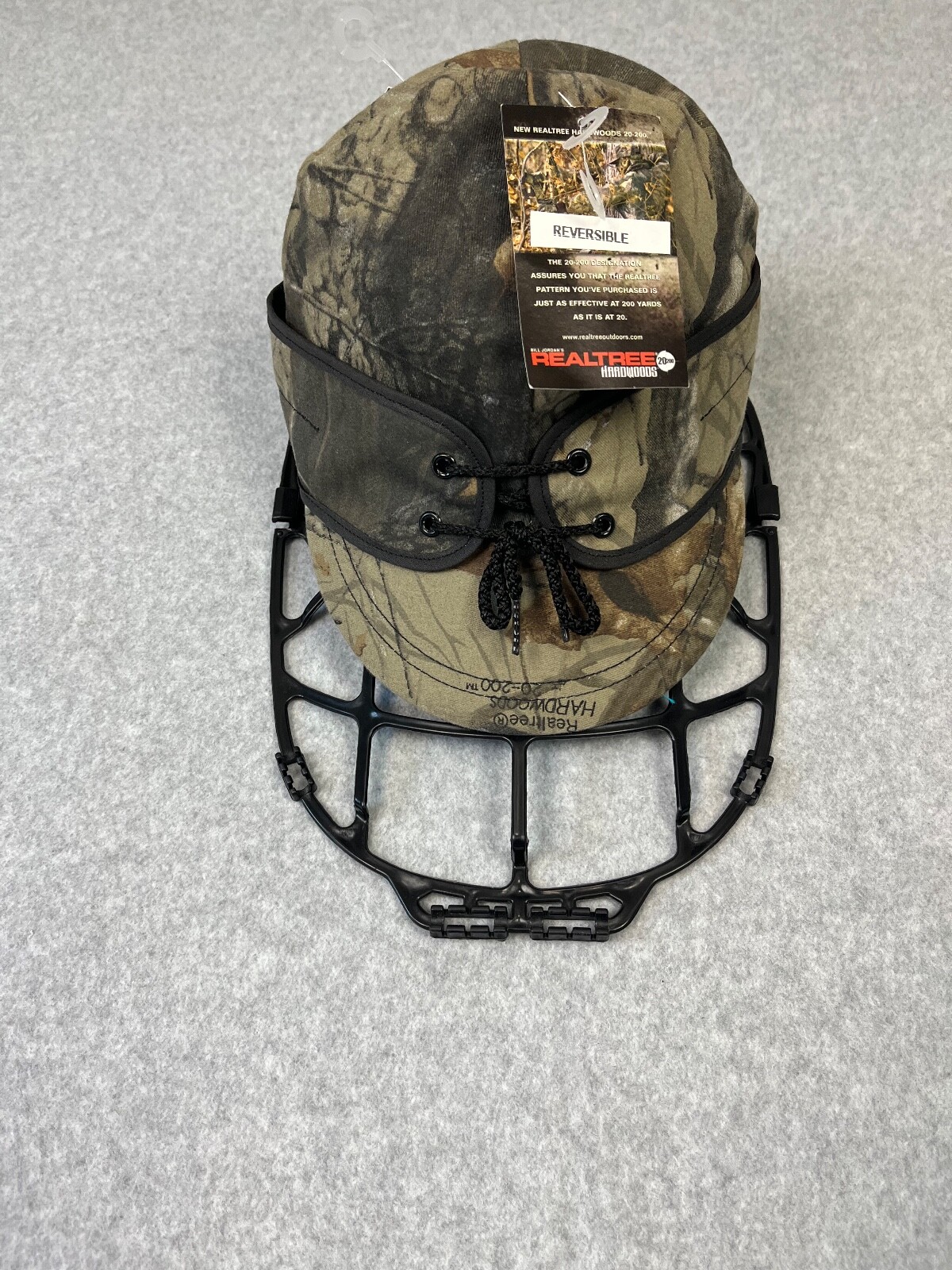 Realtree Hardwood Railroad Hat Mens S Camo Reversible Orange Hunting Lot of 2