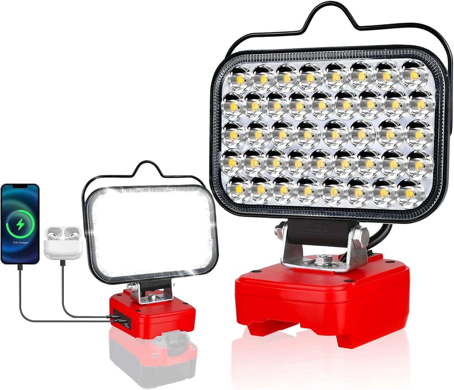 Work Light for Craftsman V20 Battery,84W 8000LM Portable Cordless Floodlight ...