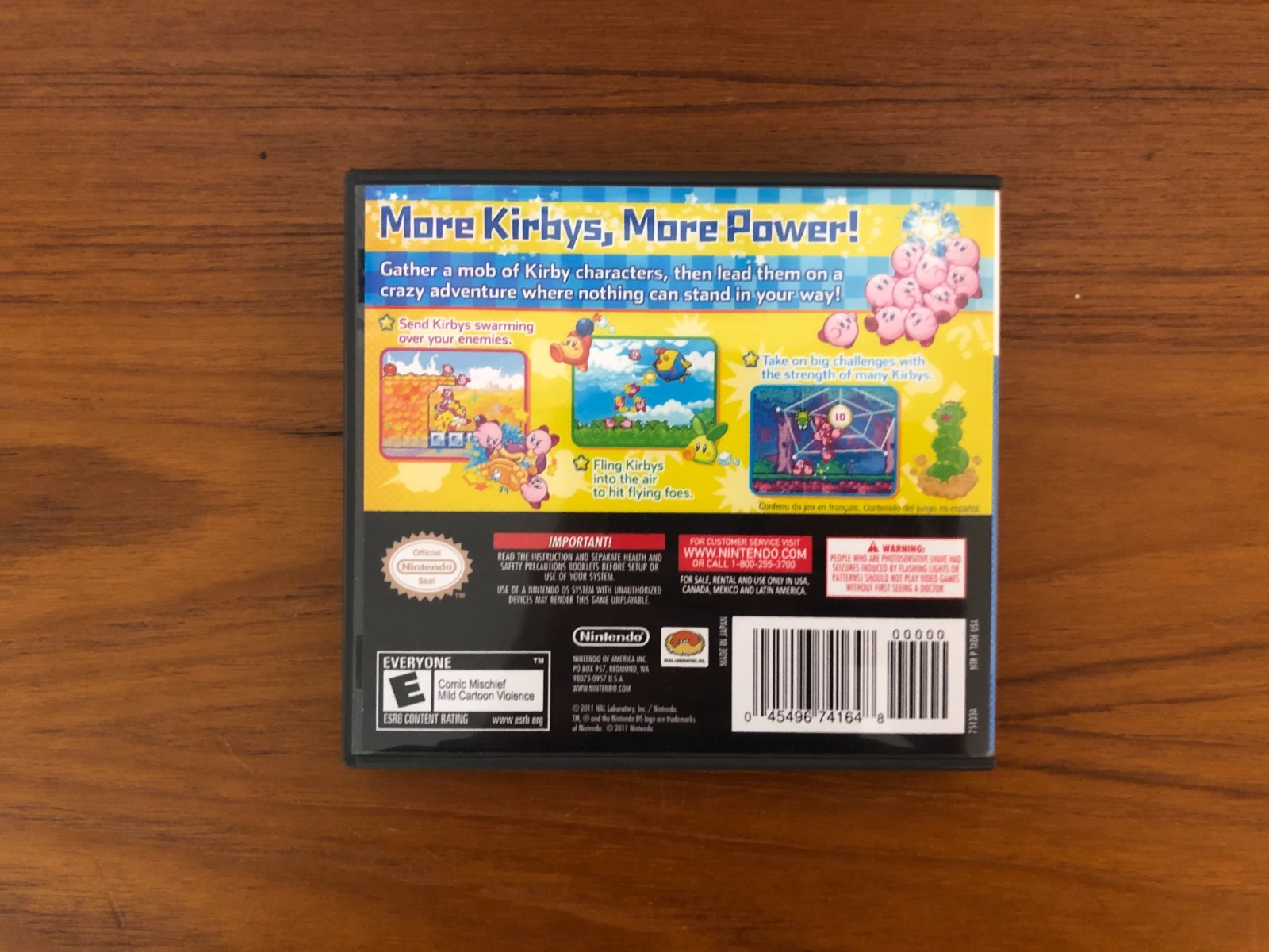Replacement Case for Kirby Mass Attack Nintendo DS