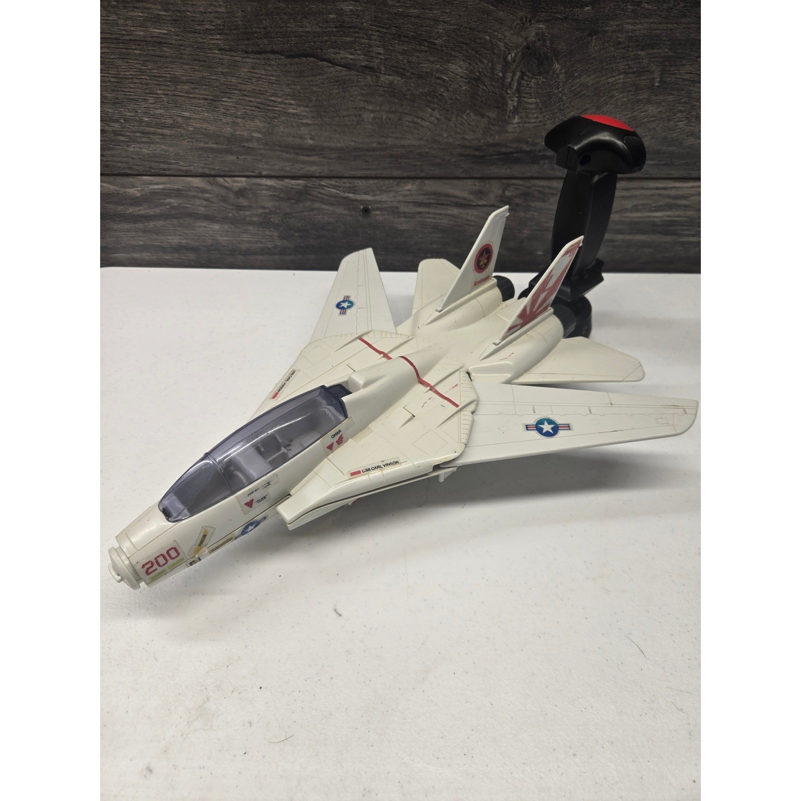 Hasbro 1989 Flying Fighters F14VF-84 Jolly Roger Jet Navy not working Incomplete