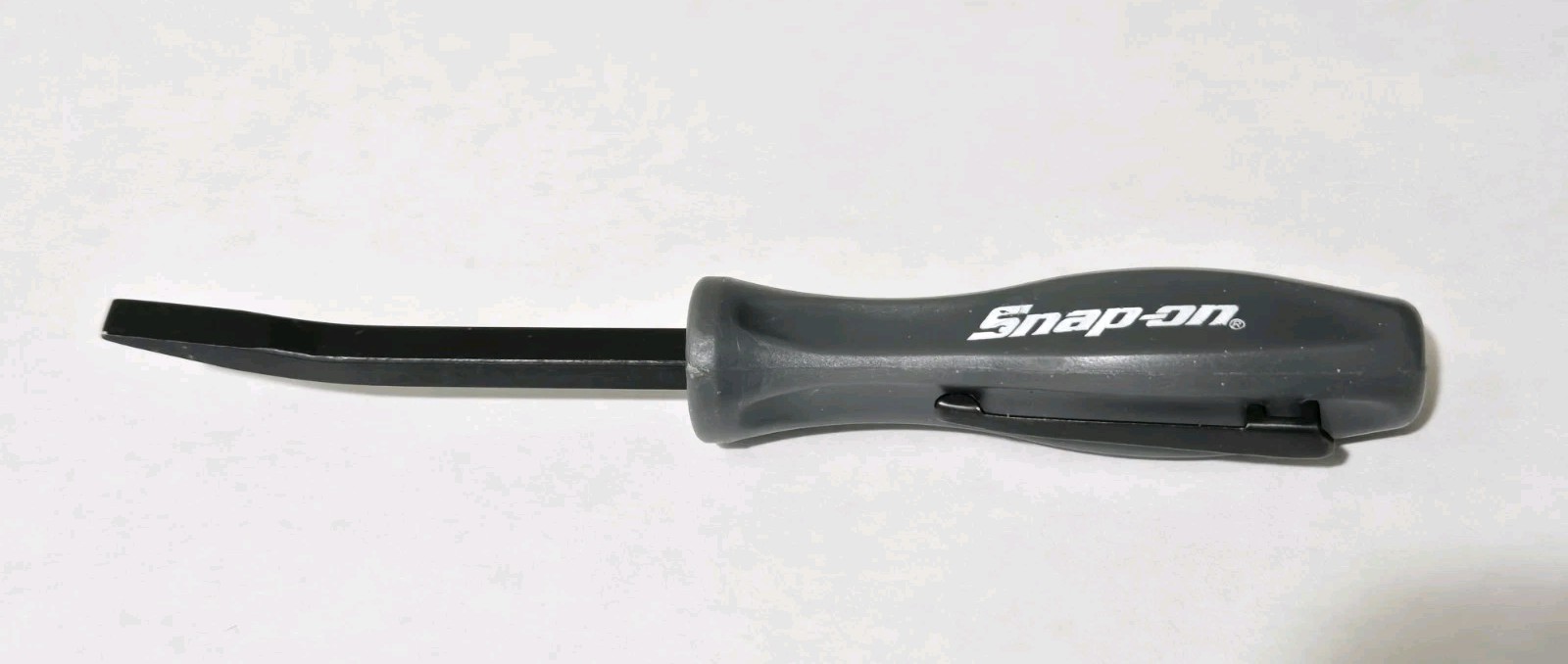 2PK SNAP ON TOOL LOGO EMBLEM MATTE BLACK Badge Decal 8"+2X Dark Titanium Prybars