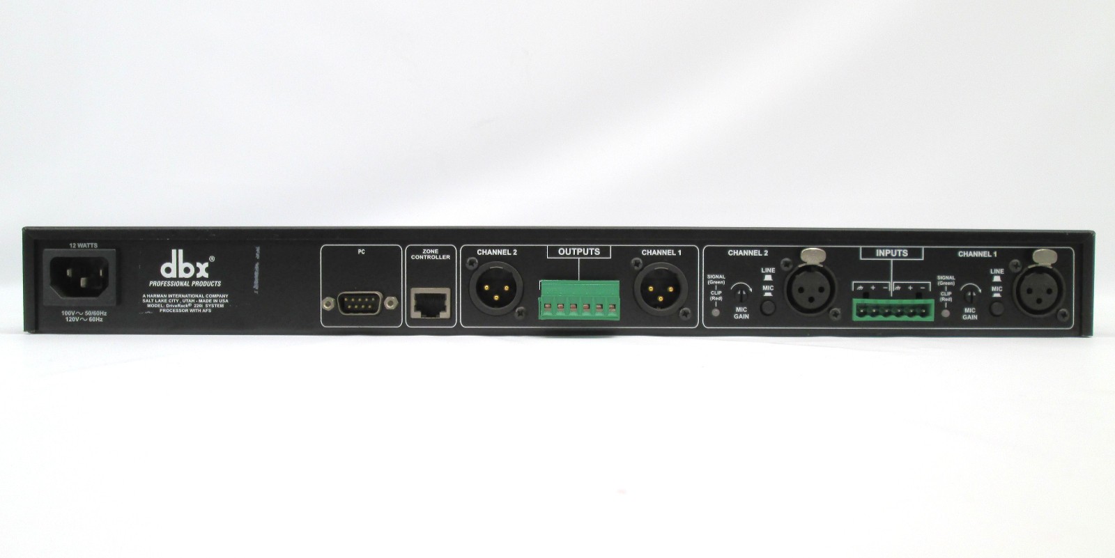 dbx DriveRack 220i System Processor with AFS Advanced Feedback Suppression