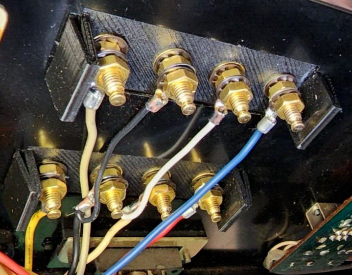 Compatible Sansui G-7500 Amp Speaker Terminal Banana Plug Conversion