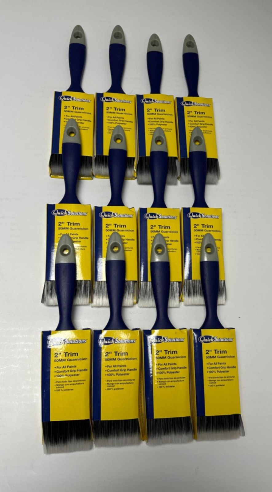 12x Pack Lot Bestt Liebco 2" Trim Brushes 690290200 100% Polyester Bristles