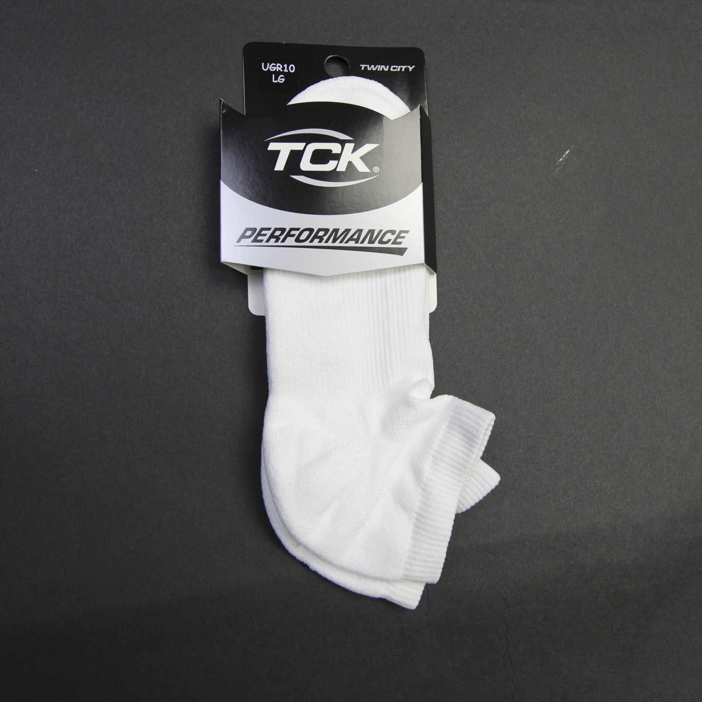 TCK TCK Performance Socks Men's White New with Tags L