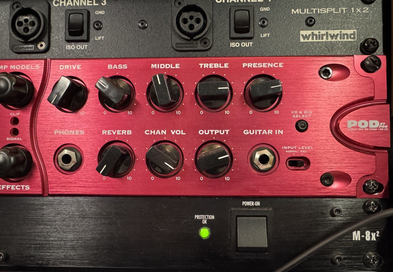Line 6 Pod XT Pro Rackmount Guitar Multi-Effects Processor Electric Guitar