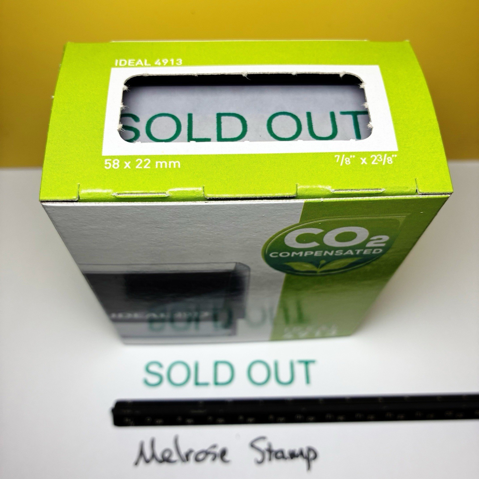Sold Out Rubber Stamp Green Ink Self Inking Ideal 4913