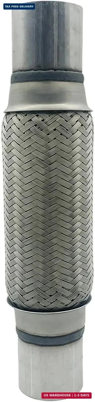 Exhaust Flex Pipe 2 Inch, Heavy Duty Stainless Steel Flexible Exhaust Pipe with