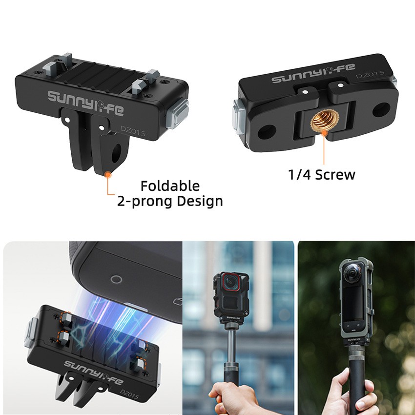 For Insta360 X5/Ace/Ace Pro2/1 Camera Magnetic Quick-Release Adapter Accessories