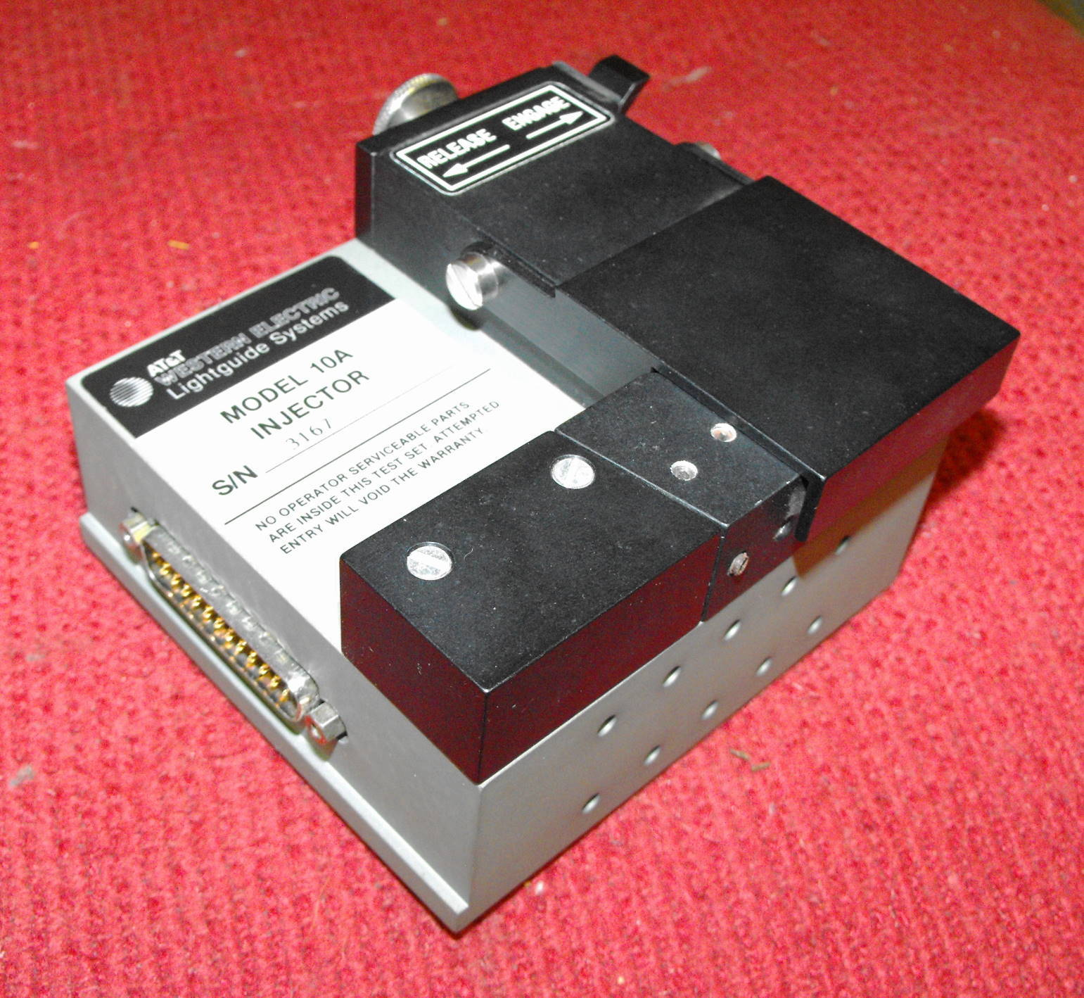 AT & T - Western Elecxtric - Lightguide Systems - Model #10A Injector