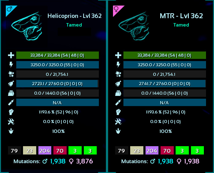Lvl 362 BattleHelicoprions [100%IMP] ARK🌸 Survival Ascended ASA PVE