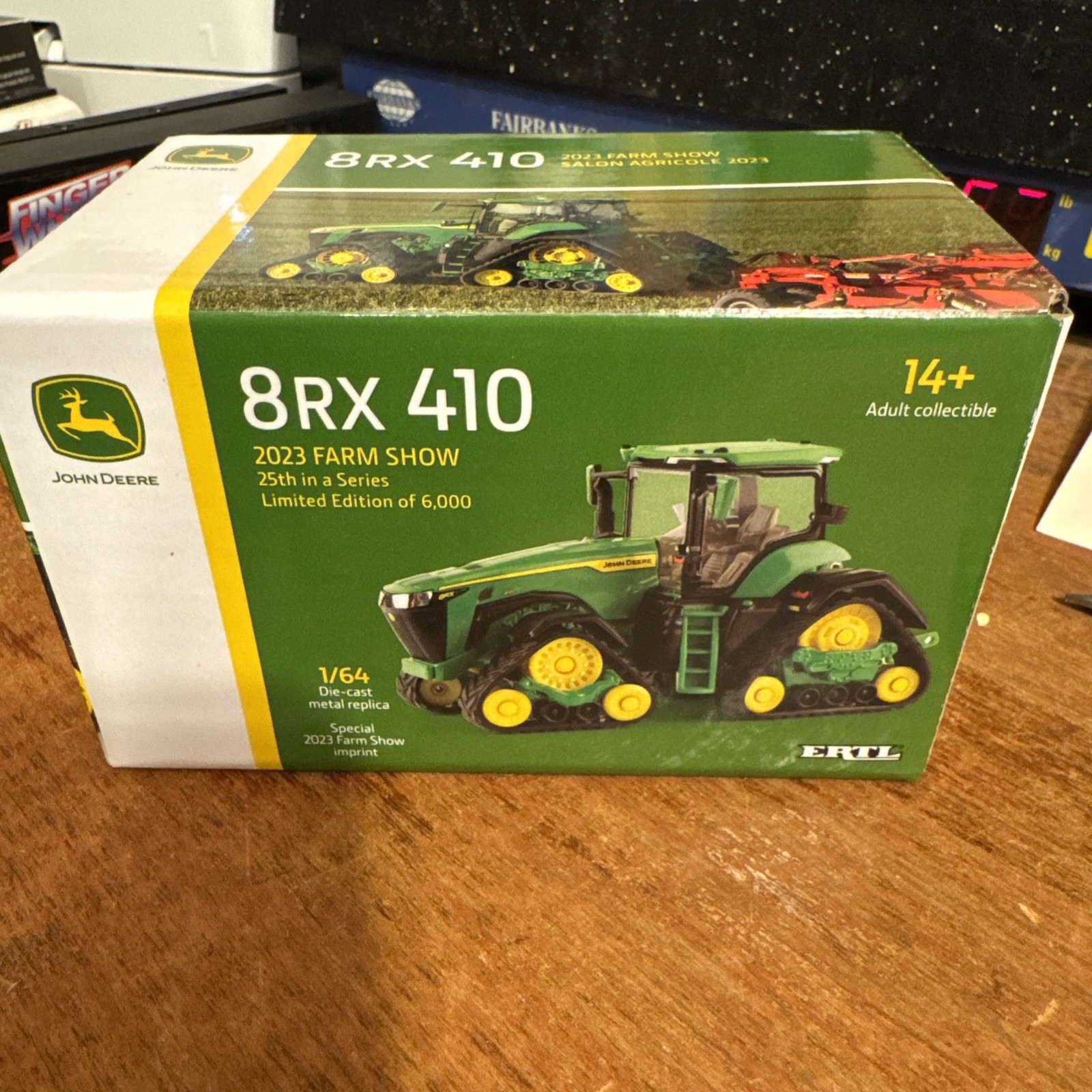 2023 FARM SHOW ED Ertl 1:64 JOHN DEERE 8RX 410 NIB