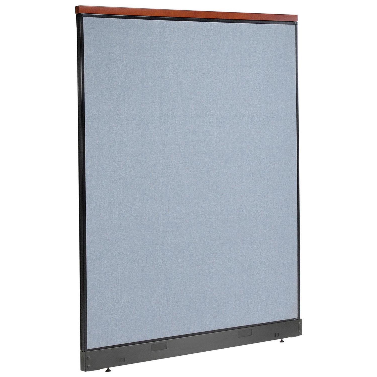 60-1/4"W x 77-1/2"H Deluxe Non-Electric Office Partition Panel with Raceway Blue