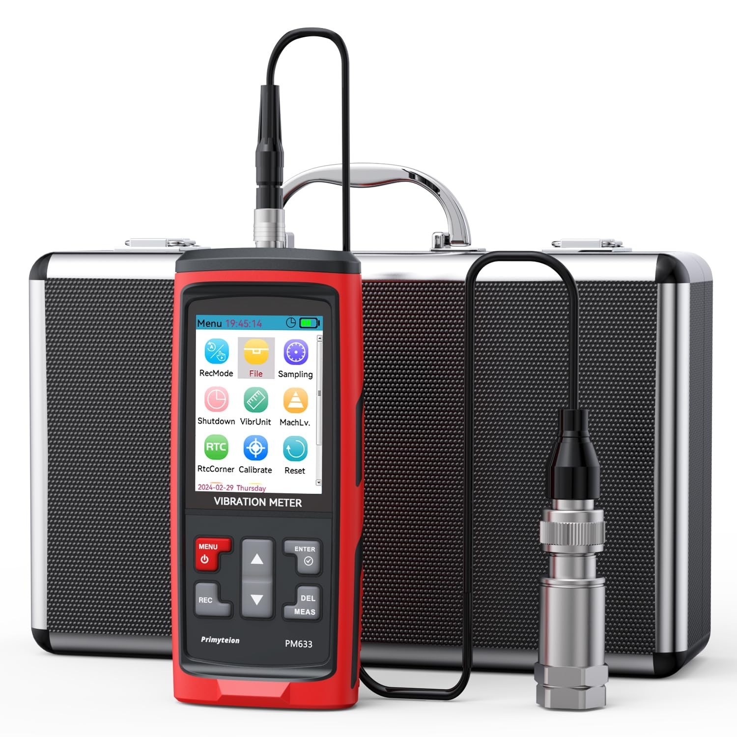 PM633C Digital Vibration Meter, Measurement Analysis Mechanical Equipment Vib...