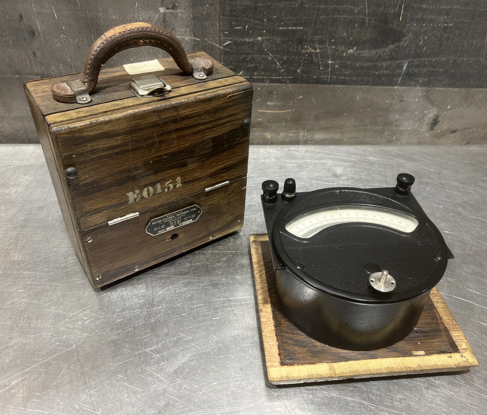 Vintage Weston DC Voltmeter Model 45 Used Surplus