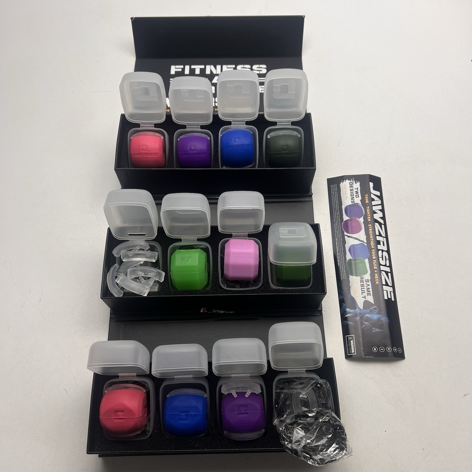 Jawzrsize Lot 10 Units (3 Pop & Go, 7 Custom Fit) w/ Cases Inserts Bands New