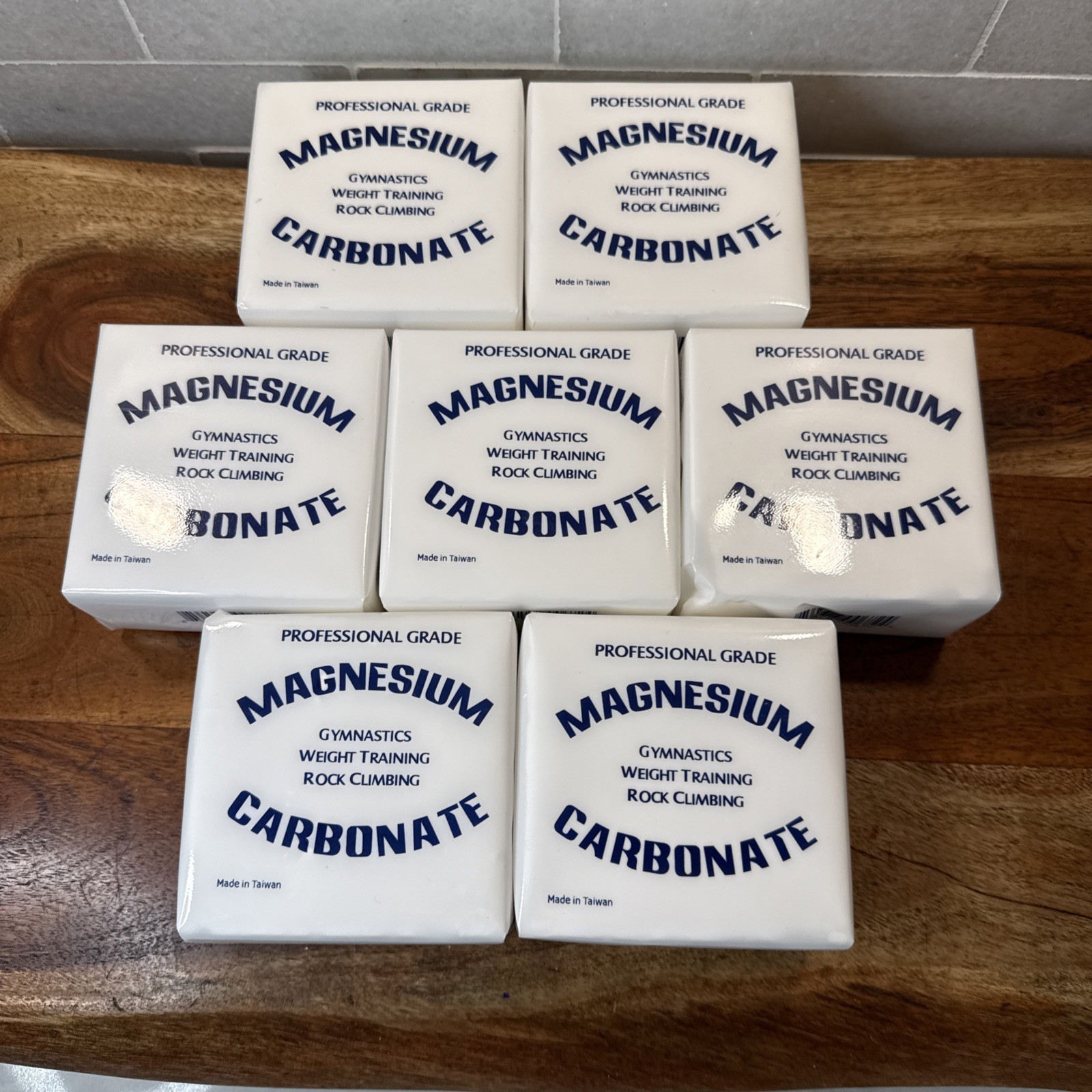 Gym Chalk Block 2oz–Magnesium Carbonate for Lifting Climbing Gymnastics Lot Of 7