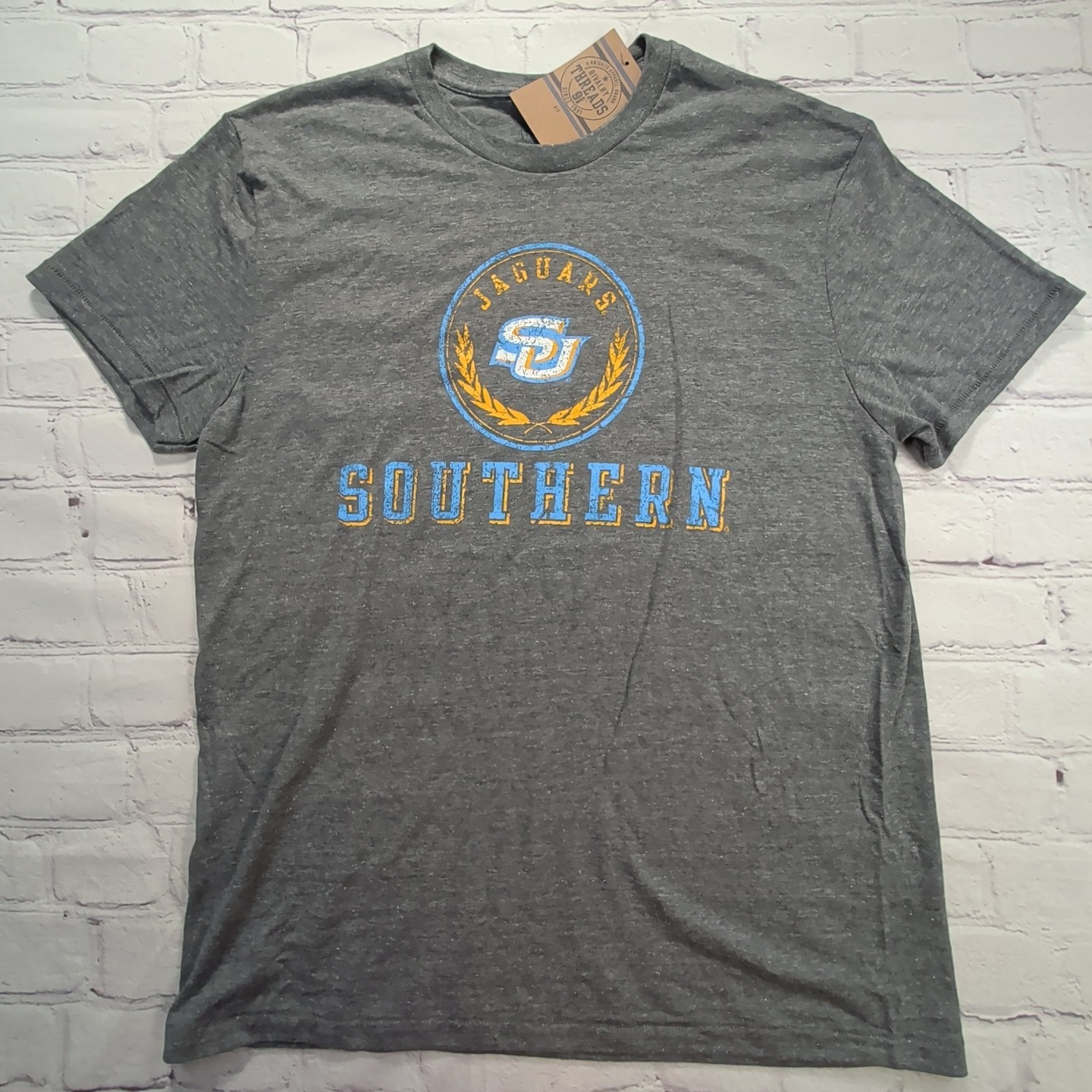NEW Mens Large NCAA Southern University Jaguars Tee Athletic Fit SS T-Shirt