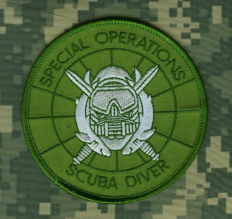 KILLER ELITE GHOST RECON SPECIAL OPERATIONS SSI PATCH: COMBAT SCUBA DIVER