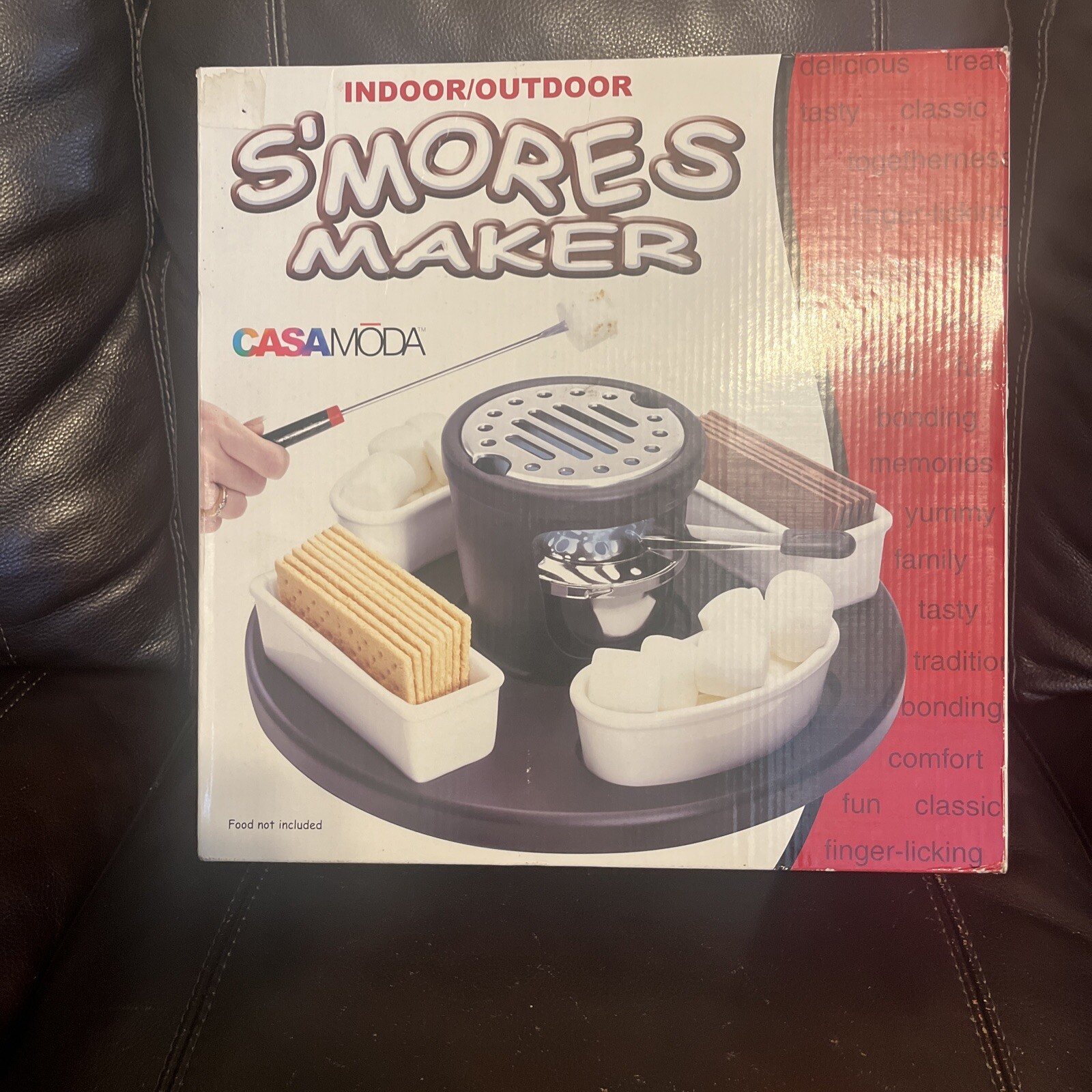 New Casa Moda S'mores Maker Indoor Outdoor Smores Set Marshmallow Roaster