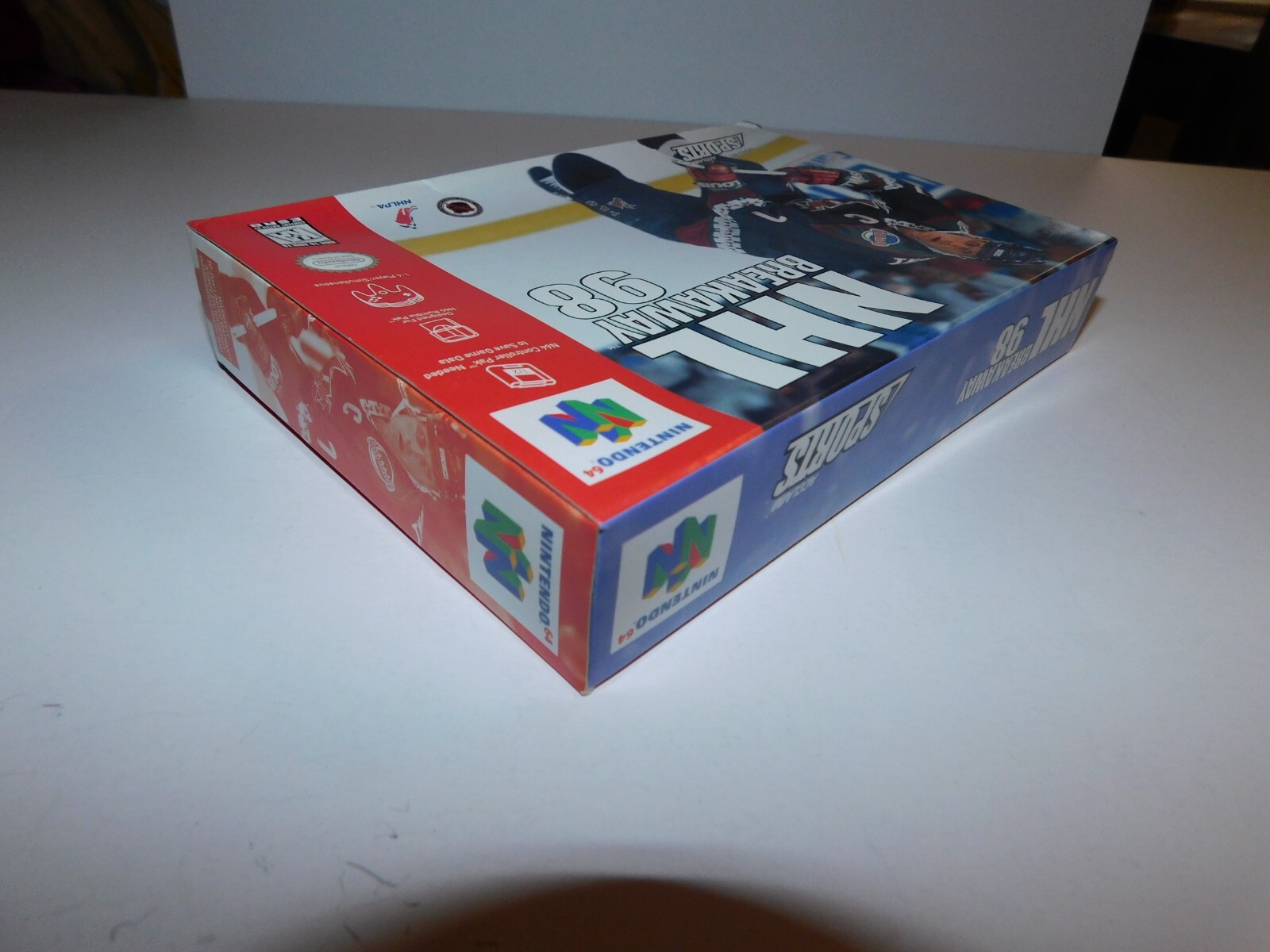 AUTHENTIC Nintendo N64 NHL BREAKAWAY 98 ~ BOX ONLY ~ GREAT CONDITION