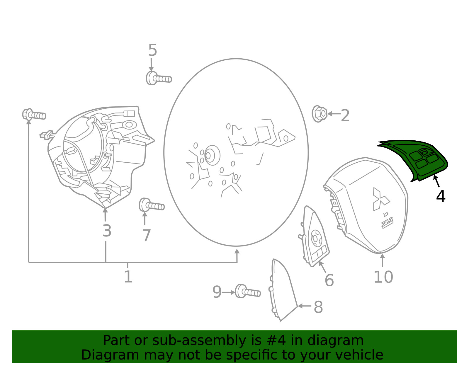 Genuine Mitsubishi Cruise Switch 8602A114