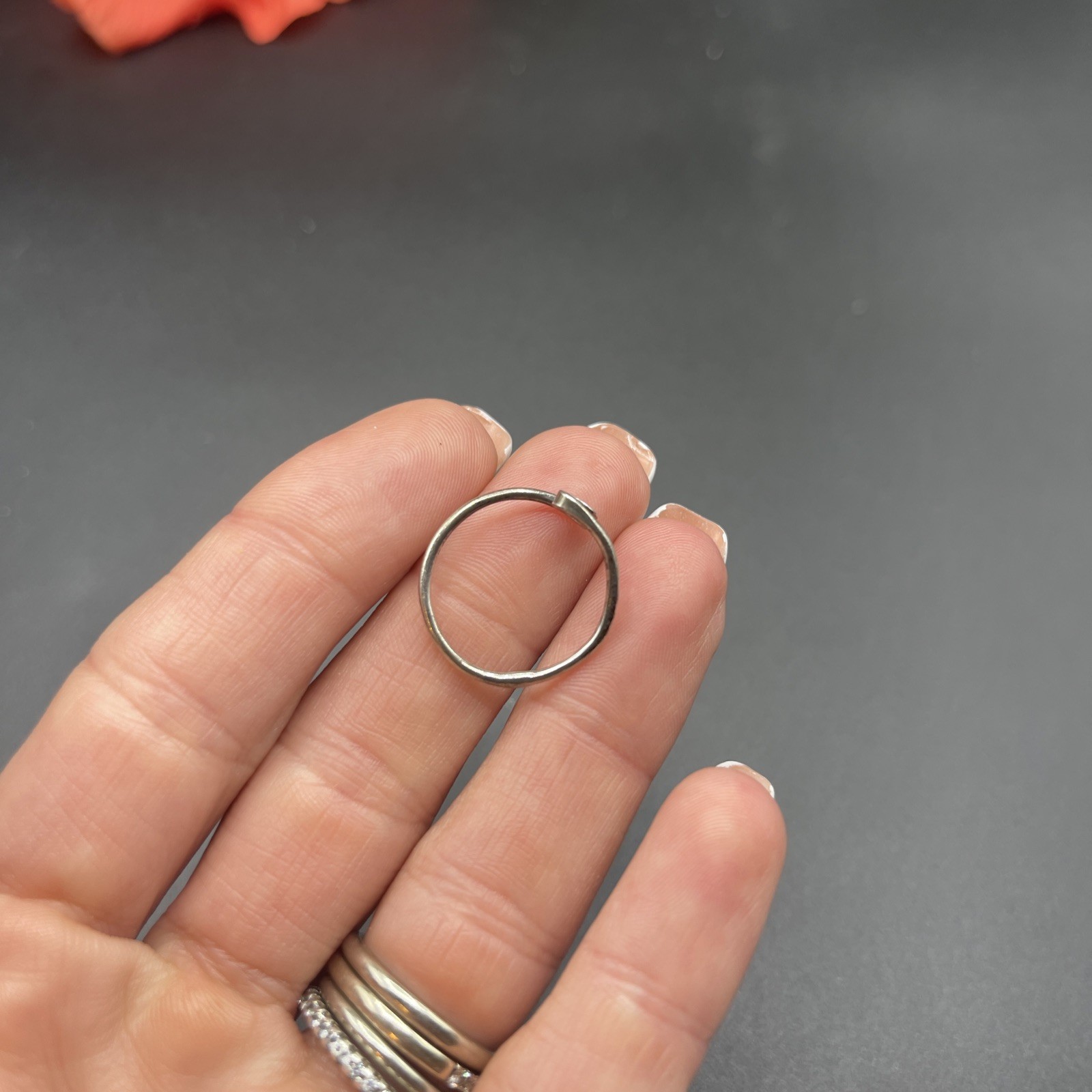 Stunning Unique Handmade 925 Sterling Silver Stackable Band Ring #B87