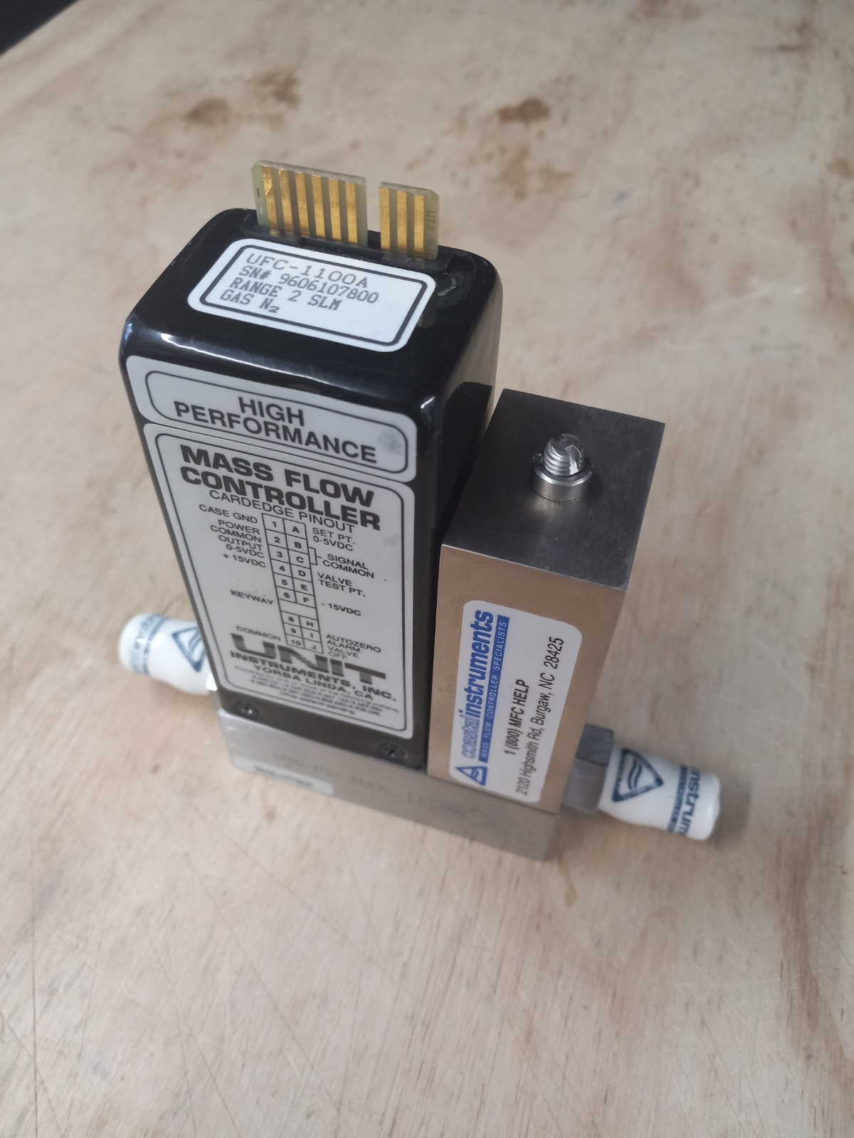 Unit Instruments UFC-1100A Mass Flow Controller 2 SLM N2 CALIBRATED