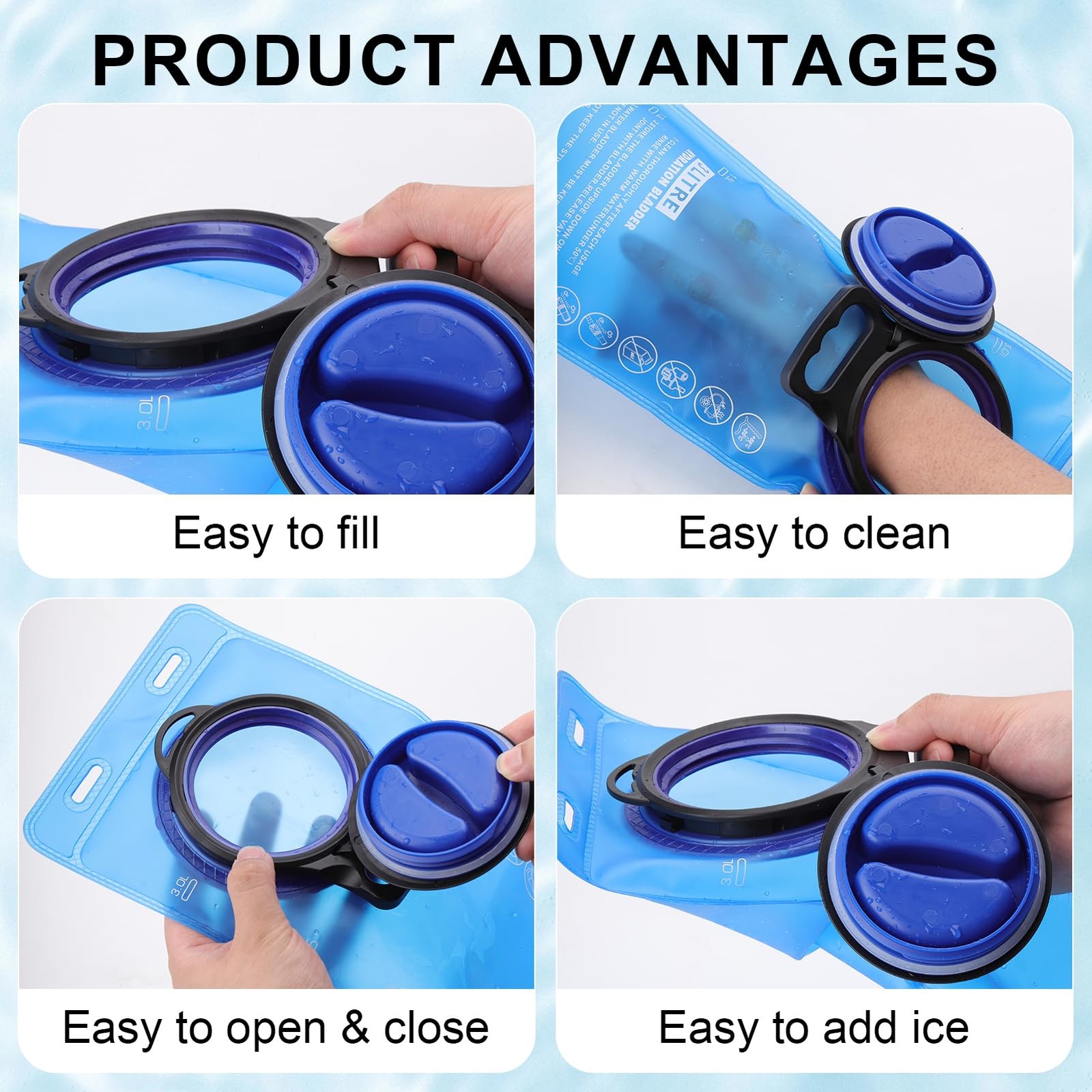 3L Bladder Replacement Compatible with Camelbak Backpack,Water Bladder for Hi...