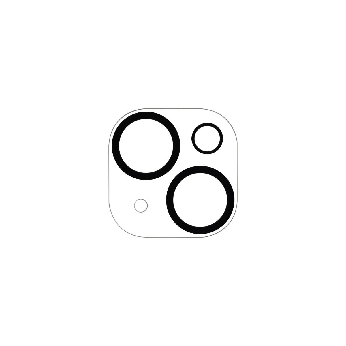 For iPhone 15 9H Rear Camera Lens Glass Cover 3D Replacement Part US