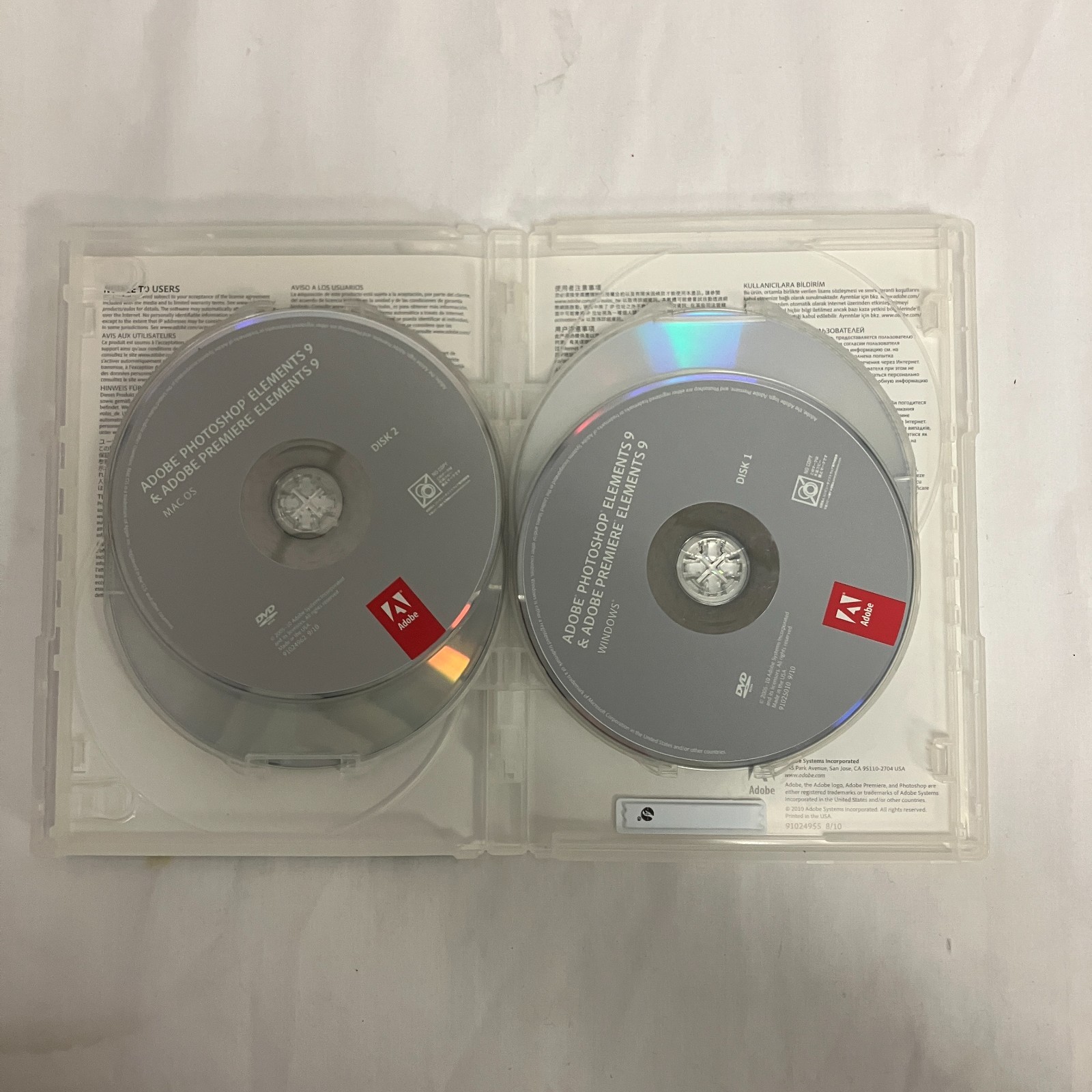Adobe Photoshop Elements 9 & Adobe Premiere Elements 9 Complete w/ Code