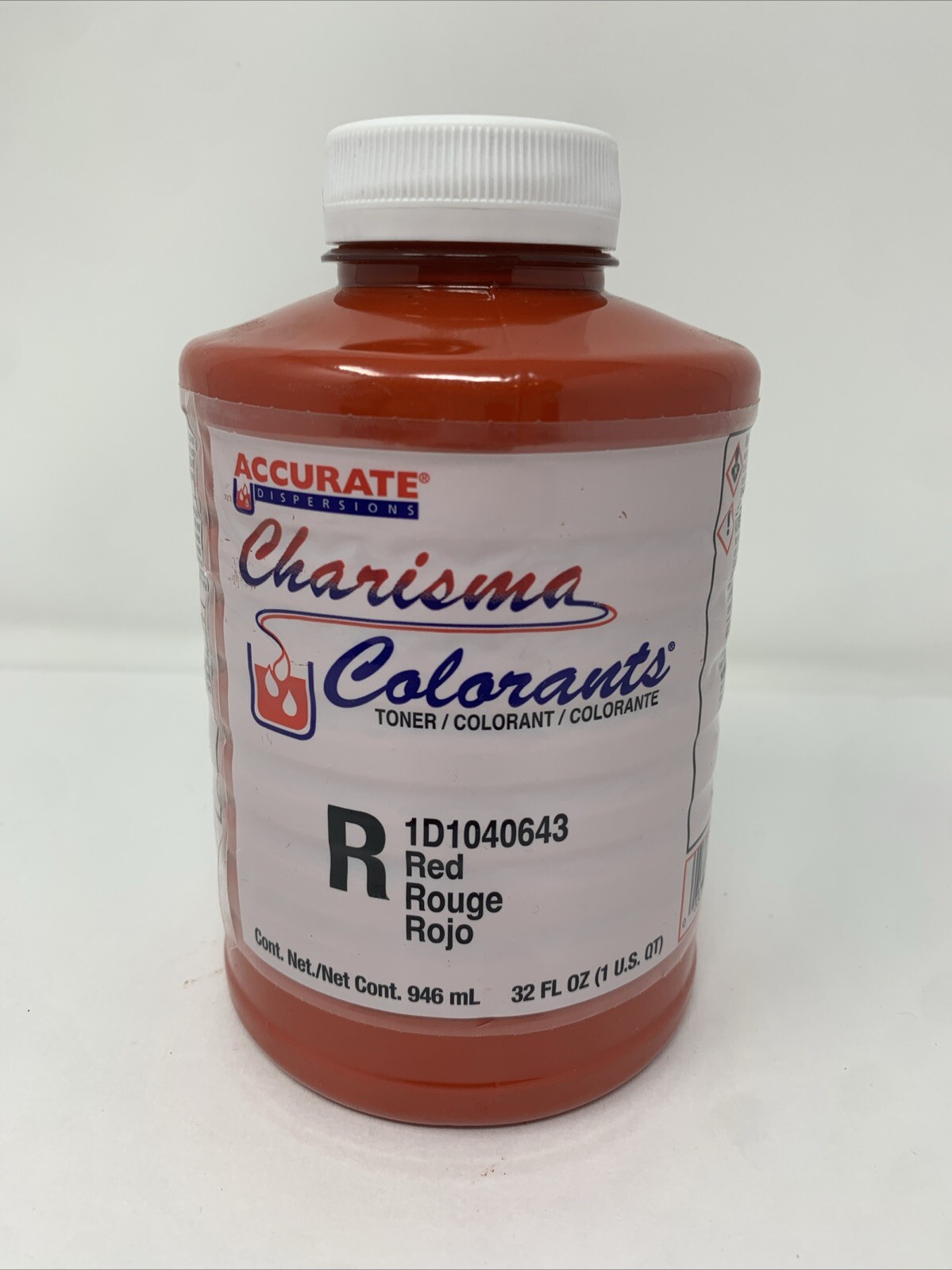Accurate CHARISMA Colorant/tint R-red 32 fl oz Brand New