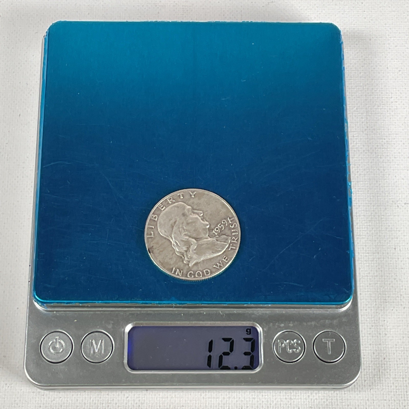 1959 Franklin Half Dollar, D #1004