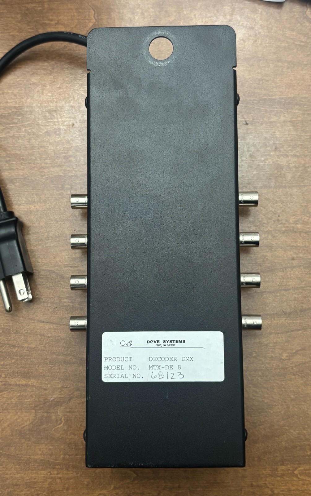 Dove Systems MTX-DE8 8-Channel DMX Decoder DMX to 0-10V Analog Converter