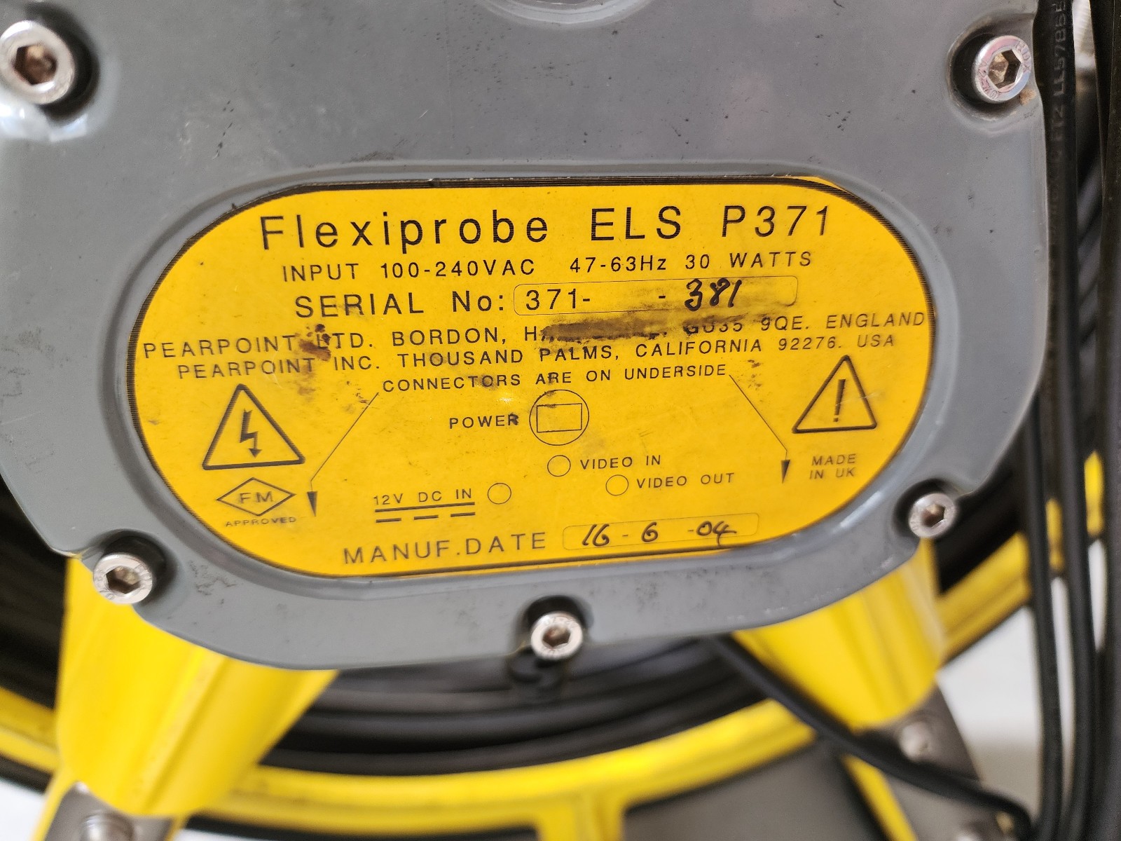 Pearpoint Flexiprobe ELS P371 Inspection System & Hard Case - USED