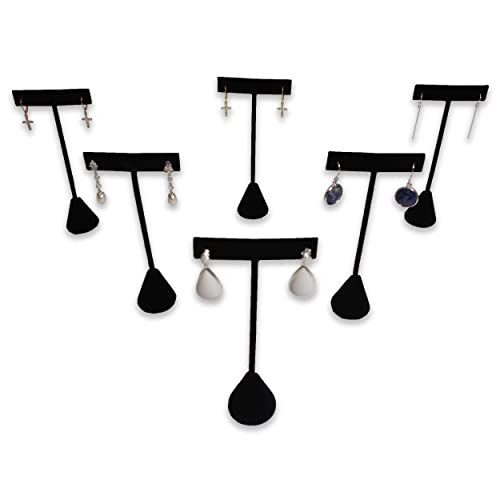 6Pcs Set Earring T Stand Display Set, Jewelry Display Stand for Showroom and