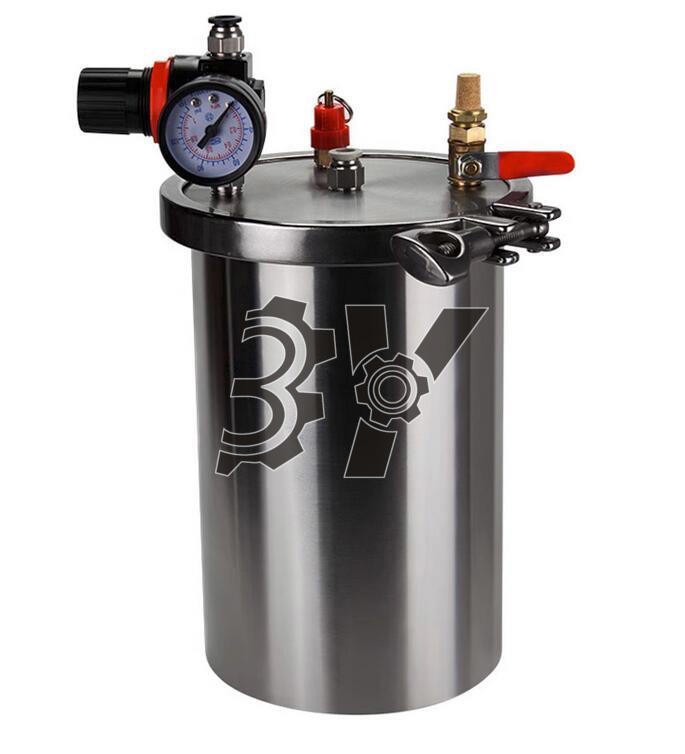 1PCS NEW Stainless steel Dispenser pressure tank Dispensing storage bucket 5L