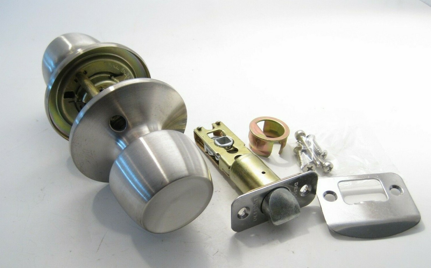 DEFIANT PASSAGE Door Knob (Brandywine) - Stainless Steel Finish - PPD Shipping