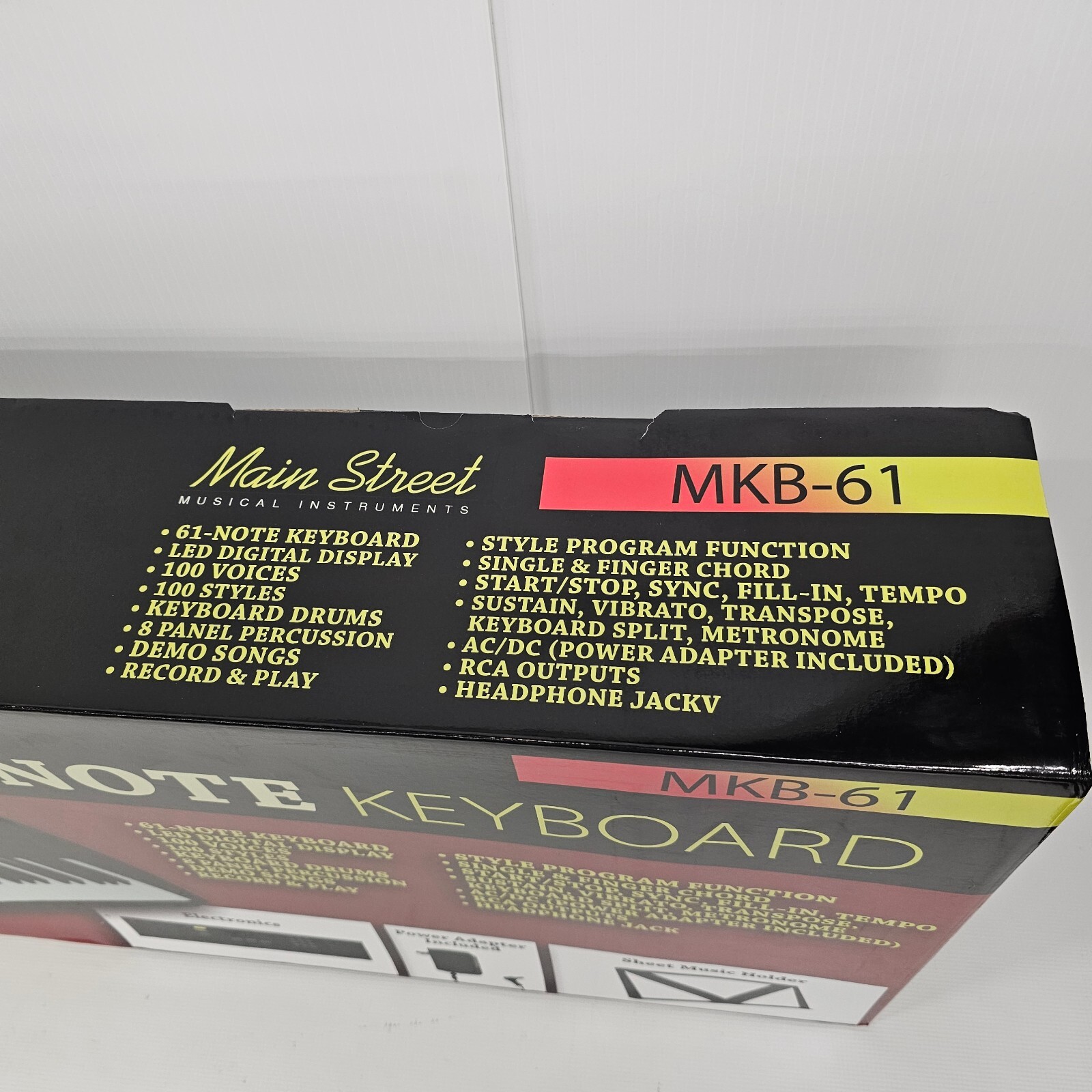 NIB Main Street 61-note Digital Display Keyboard MKB-61