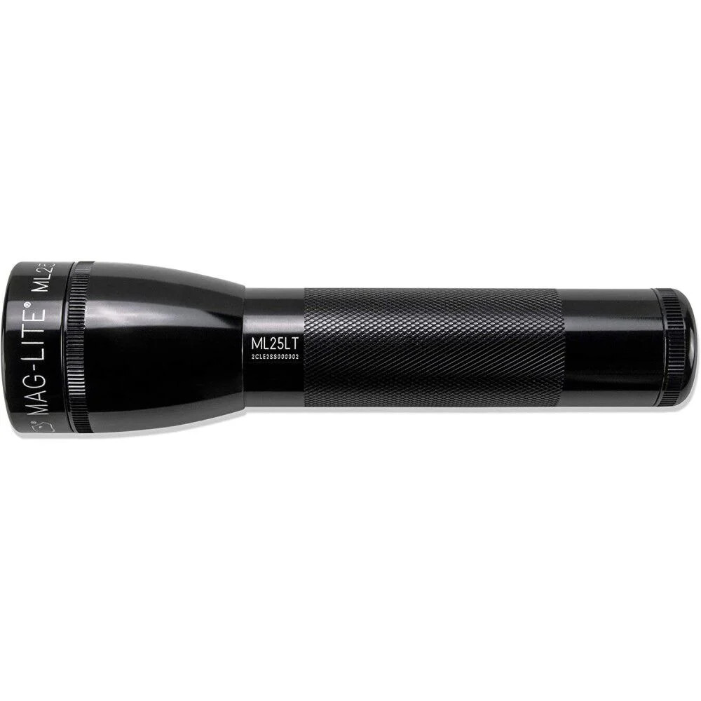 Maglite Flashlight Ml25Lt 192 Lumens Black Led 2 Cell C
