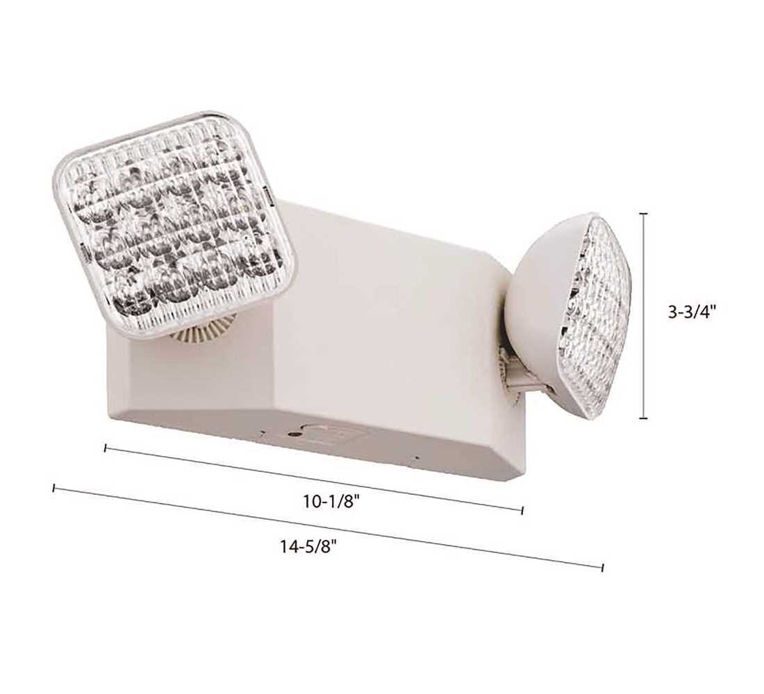 Contractor Select EU2C 120/277-Volt Integrated LED White Emergency Light Fixture