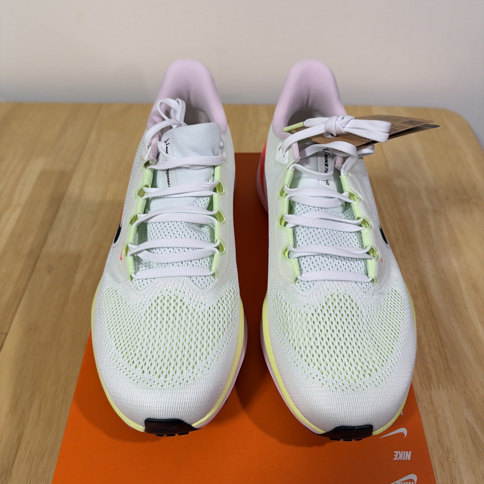 Women’s Size 9.5 - Nike Air Zoom Pegasus 41 White Lime Pink Foam IB4377-100