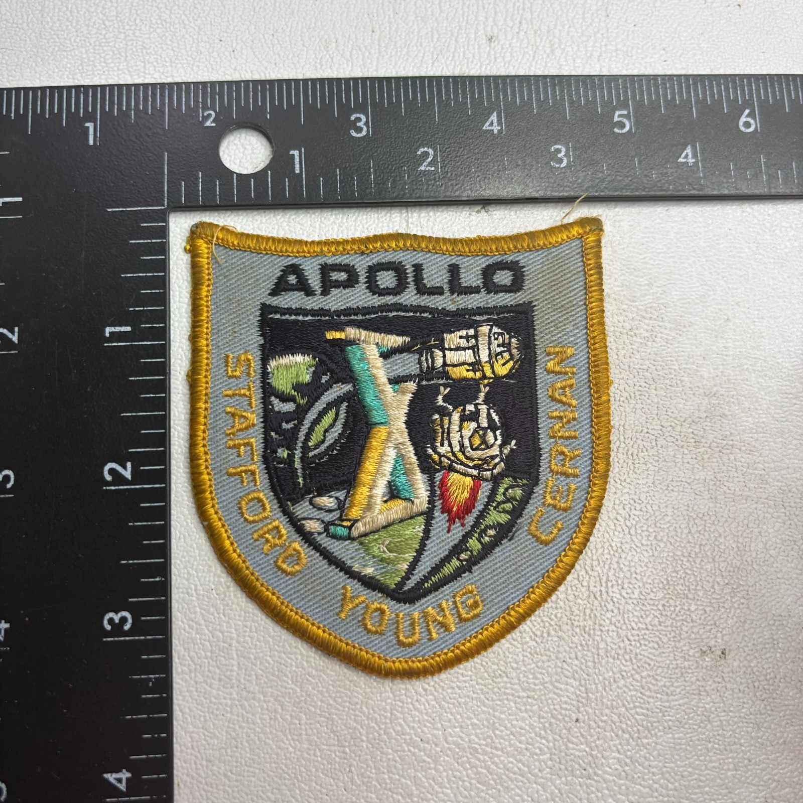 Vtg Kinda Rough Moon Lunar Mission APOLLO X APOLLO 10 Patch 65XC