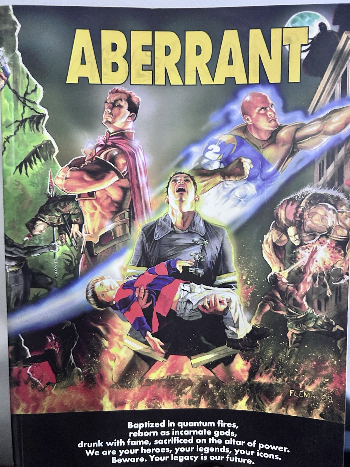 White Wolf Games Aberrant Roleplaying Rule Game Book