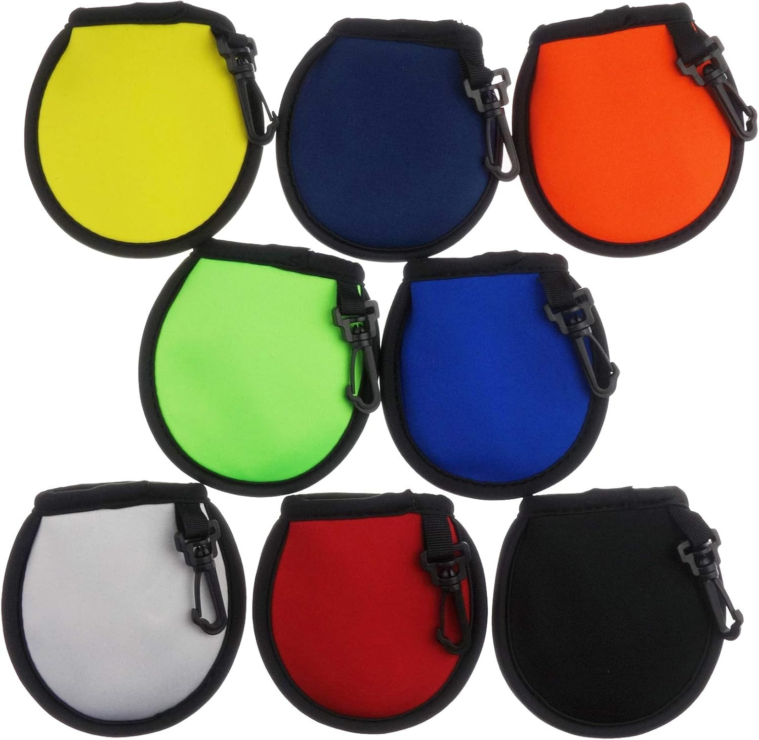 8 Pack Portable Pocket Golf Ball Washer Golf Ball Cleaner Pouch