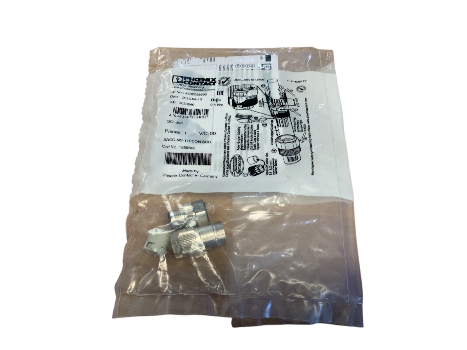 Phoenix Contact SACC-MS-17PCON SCO Connector Universal