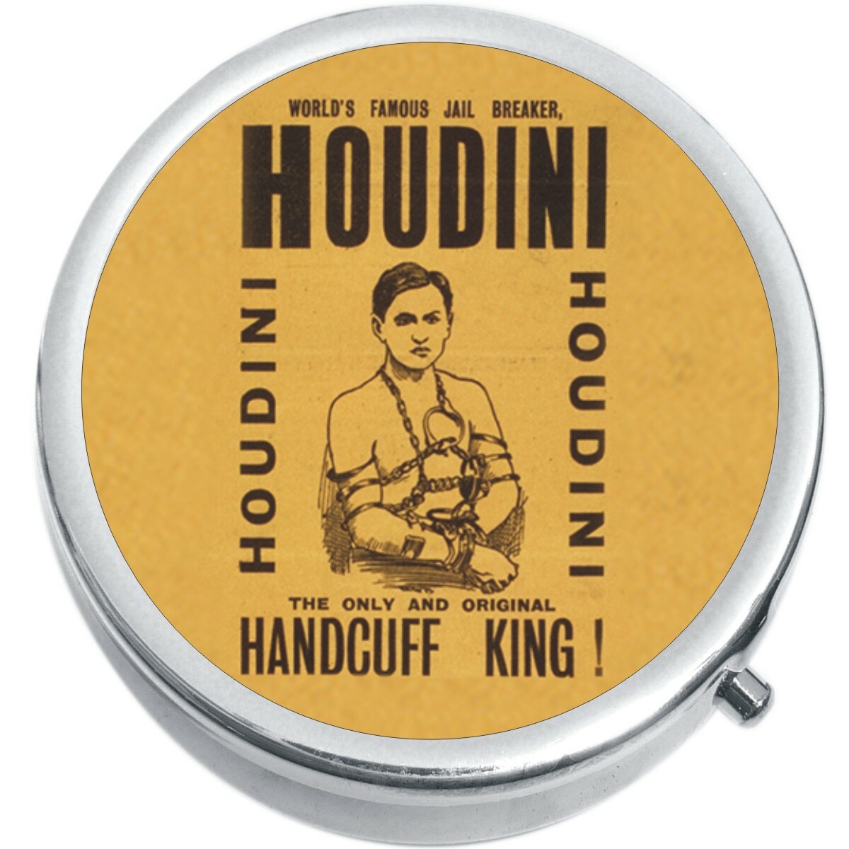 Houdini Medicine Vitamin Compact Pill Box