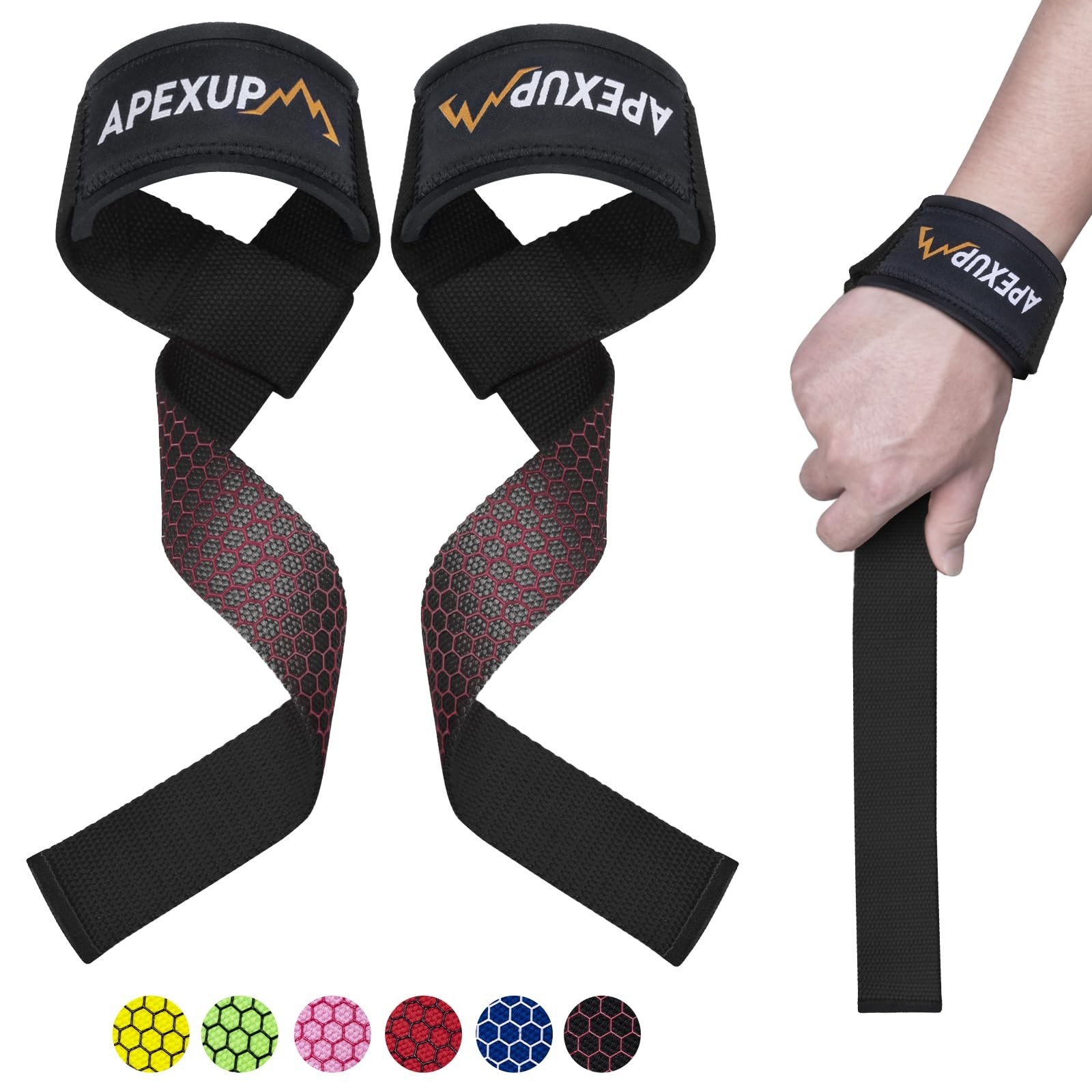 Weight Lifting Straps for Weightlifting, Lifting Wrist Straps Gym, Deadlift S...