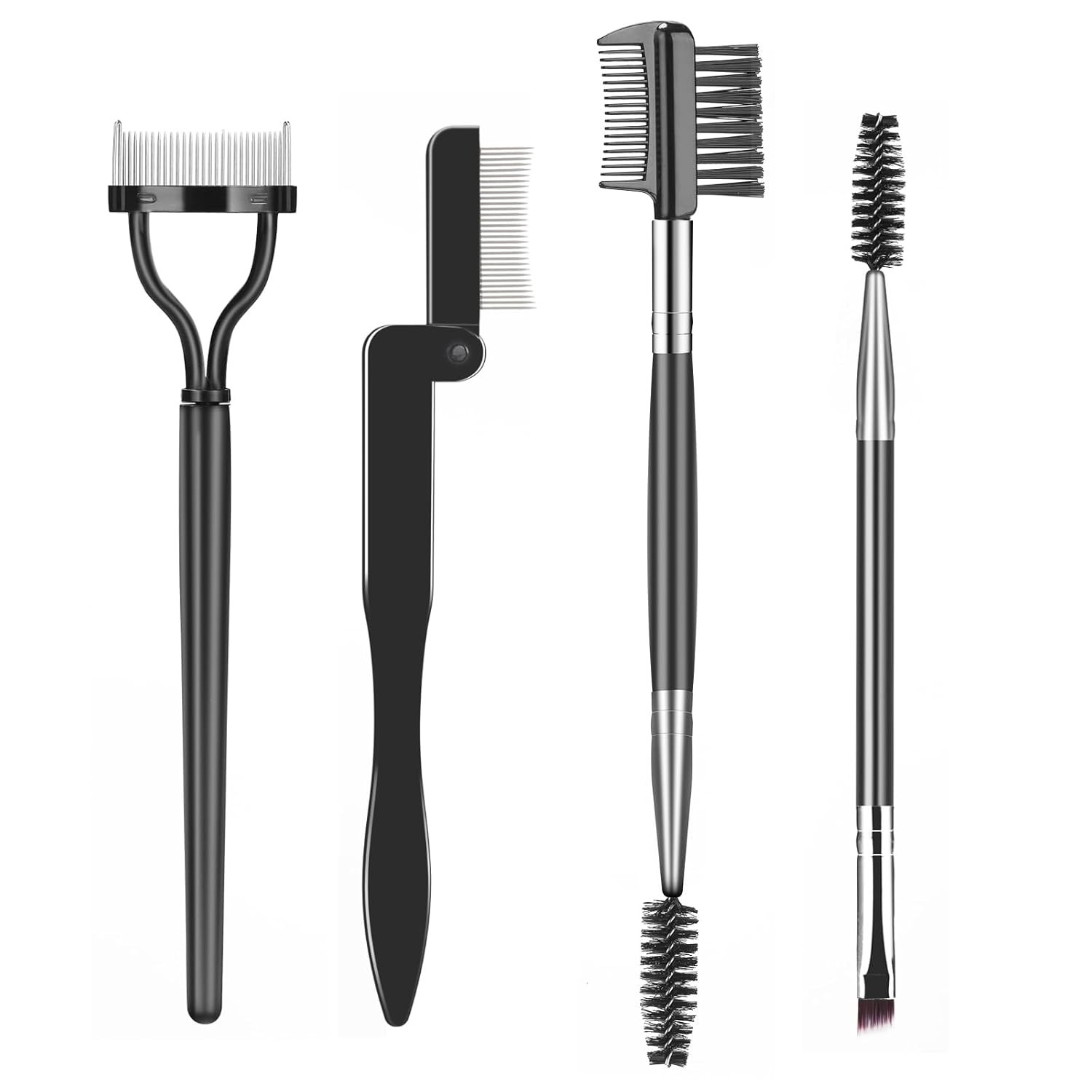 Eyelash Comb Lash Separator Tool Brow Brush & Lash Spoolie Professional Eye Make