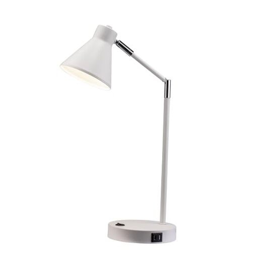 Astrum - LED Desk Lamp with Dual USB Charging Ports, 100% Metal, 270 White